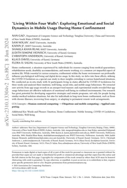 "Living Within Four Walls": Exploring Emotional and Social Dynamics in
  Mobile Usage During Home Confinement