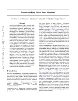 Equivariant Deep Weight Space Alignment