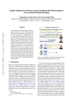 Explicit Alignment and Many-to-many Entailment Based Reasoning for
  Conversational Machine Reading