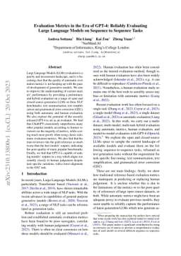 Evaluation Metrics in the Era of GPT-4: Reliably Evaluating Large
  Language Models on Sequence to Sequence Tasks
