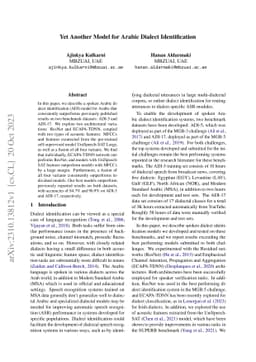 Yet Another Model for Arabic Dialect Identification