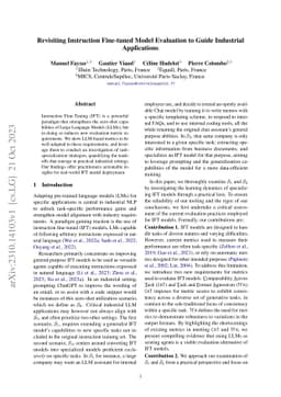Revisiting Instruction Fine-tuned Model Evaluation to Guide Industrial
  Applications