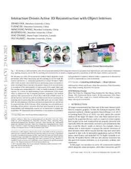 Interaction-Driven Active 3D Reconstruction with Object Interiors