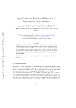 Quasi-Maximum Likelihood Estimation of long-memory linear processes