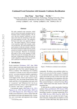 Continual Event Extraction with Semantic Confusion Rectification