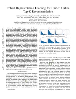 Robust Representation Learning for Unified Online Top-K Recommendation