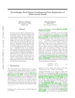 Fixed-Budget Real-Valued Combinatorial Pure Exploration of Multi-Armed
  Bandit
