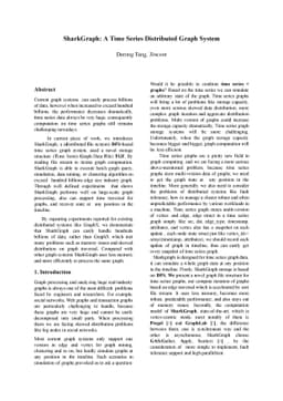 SharkGraph: A Time Series Distributed Graph System