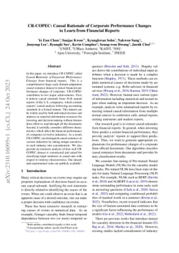 CR-COPEC: Causal Rationale of Corporate Performance Changes to Learn
  from Financial Reports