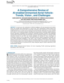 A Comprehensive Review of AI-enabled Unmanned Aerial Vehicle: Trends,
  Vision , and Challenges