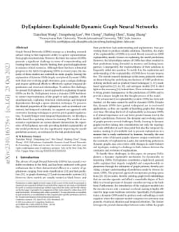 DyExplainer: Explainable Dynamic Graph Neural Networks