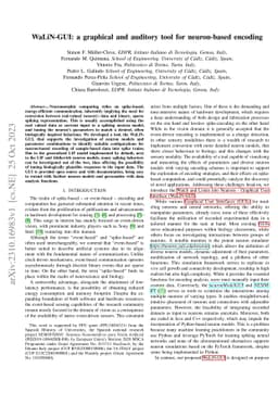 WaLiN-GUI: a graphical and auditory tool for neuron-based encoding