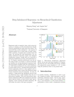 Deep Imbalanced Regression via Hierarchical Classification Adjustment