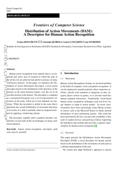 Distribution of Action Movements (DAM): A Descriptor for Human Action
  Recognition
