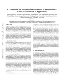 A Framework for Automated Measurement of Responsible AI Harms in
  Generative AI Applications