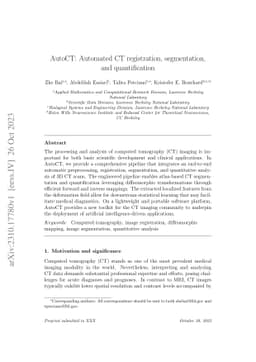 AutoCT: Automated CT registration, segmentation, and quantification
