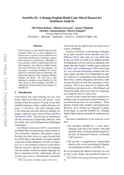 SentMix-3L: A Bangla-English-Hindi Code-Mixed Dataset for Sentiment
  Analysis