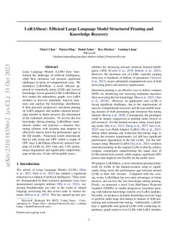 LoRAShear: Efficient Large Language Model Structured Pruning and
  Knowledge Recovery