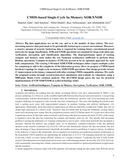 CMOS-based Single-Cycle In-Memory XOR/XNOR