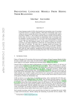 Preventing Language Models From Hiding Their Reasoning