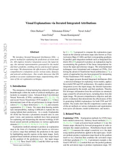Visual Explanations via Iterated Integrated Attributions