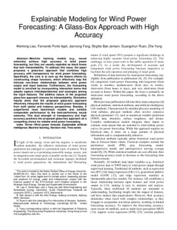Explainable Modeling for Wind Power Forecasting: A Glass-Box Approach
  with High Accuracy