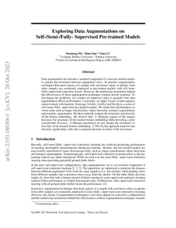 Exploring Data Augmentations on Self-/Semi-/Fully- Supervised
  Pre-trained Models
