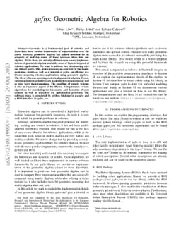 gafro: Geometric Algebra for Robotics