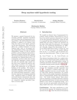 Deep anytime-valid hypothesis testing