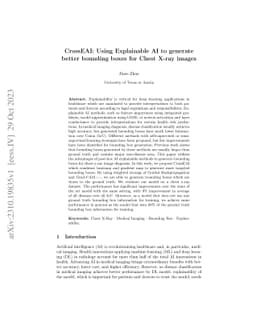CrossEAI: Using Explainable AI to generate better bounding boxes for
  Chest X-ray images