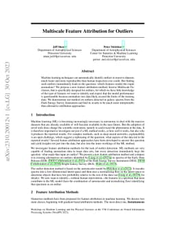Multiscale Feature Attribution for Outliers