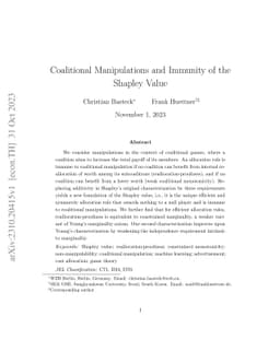 Coalitional Manipulations and Immunity of the Shapley Value
