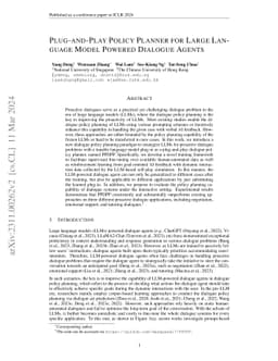 Plug-and-Play Policy Planner for Large Language Model Powered Dialogue
  Agents