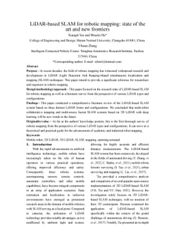 LiDAR-based SLAM for robotic mapping: state of the art and new frontiers