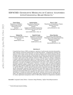 SDF4CHD: Generative Modeling of Cardiac Anatomies with Congenital Heart
  Defects