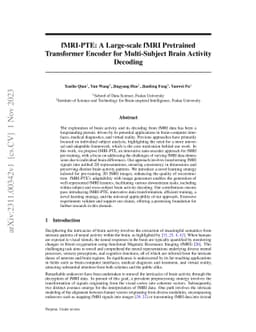 fMRI-PTE: A Large-scale fMRI Pretrained Transformer Encoder for
  Multi-Subject Brain Activity Decoding
