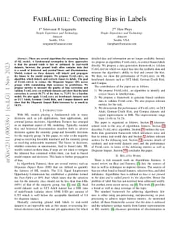 FAIRLABEL: Correcting Bias in Labels