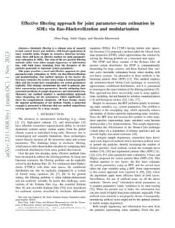 Effective filtering approach for joint parameter-state estimation in
  SDEs via Rao-Blackwellization and modularization
