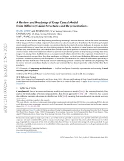 A Review and Roadmap of Deep Causal Model from Different Causal
  Structures and Representations