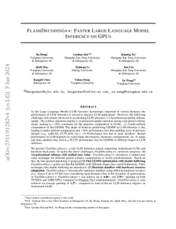 FlashDecoding++: Faster Large Language Model Inference on GPUs