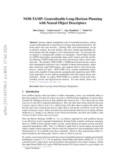 NOD-TAMP: Generalizable Long-Horizon Planning with Neural Object
  Descriptors