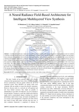 A Neural Radiance Field-Based Architecture for Intelligent Multilayered
  View Synthesis