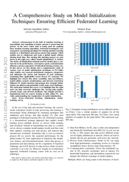 A Comprehensive Study on Model Initialization Techniques Ensuring
  Efficient Federated Learning