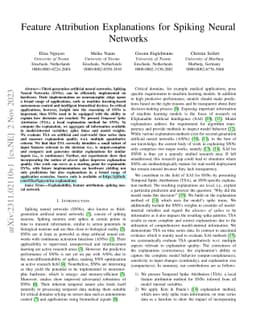 Feature Attribution Explanations for Spiking Neural Networks