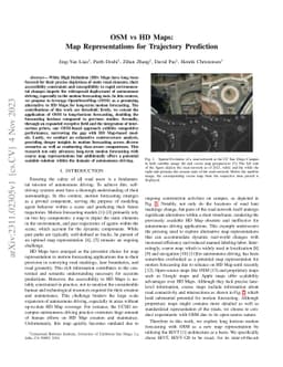 OSM vs HD Maps: Map Representations for Trajectory Prediction