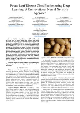 Potato Leaf Disease Classification using Deep Learning: A Convolutional
  Neural Network Approach