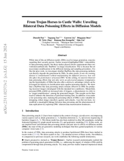From Trojan Horses to Castle Walls: Unveiling Bilateral Data Poisoning
  Effects in Diffusion Models