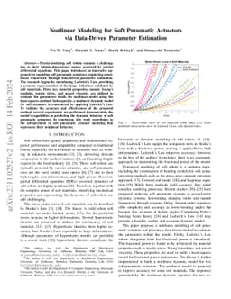 Nonlinear Modeling for Soft Pneumatic Actuators via Data-Driven
  Parameter Estimation