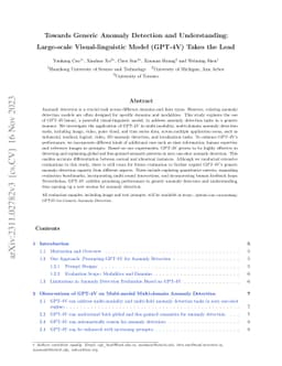 Towards Generic Anomaly Detection and Understanding: Large-scale
  Visual-linguistic Model (GPT-4V) Takes the Lead
