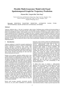 Flexible Multi-Generator Model with Fused Spatiotemporal Graph for
  Trajectory Prediction
